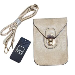 Mia K. Farrow Crossbody in Taupe/Beige